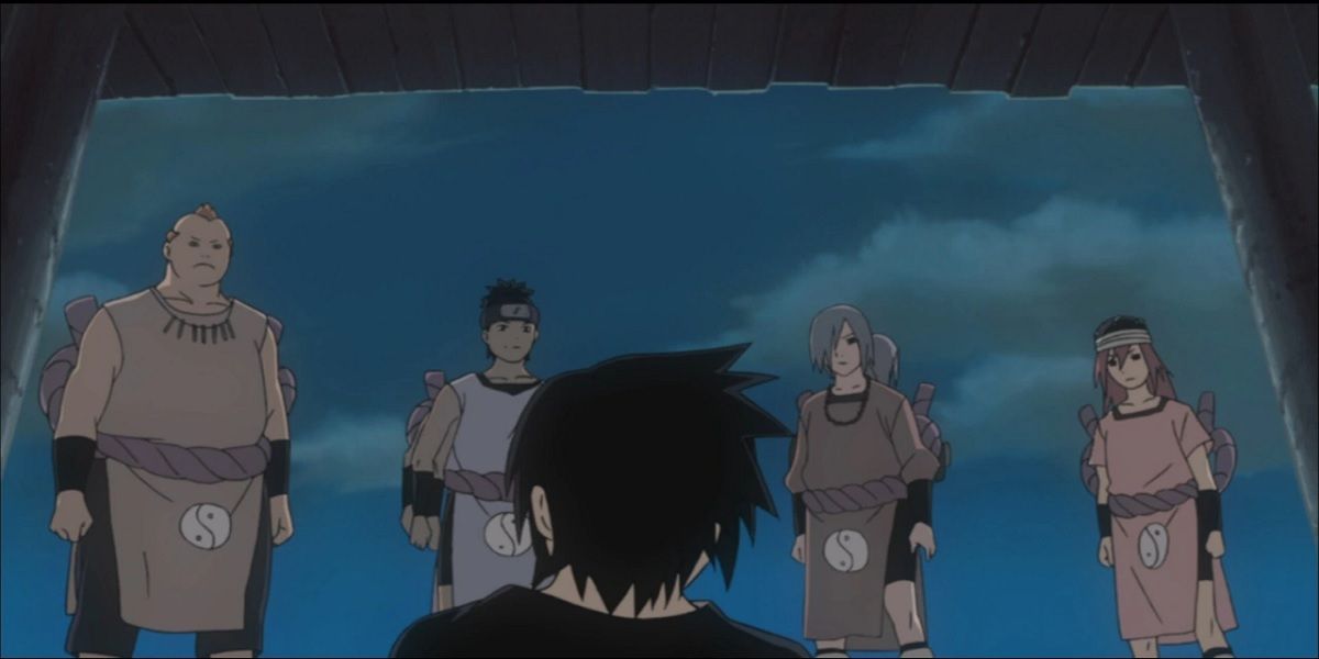 Naruto The Sound Four And Sasuke