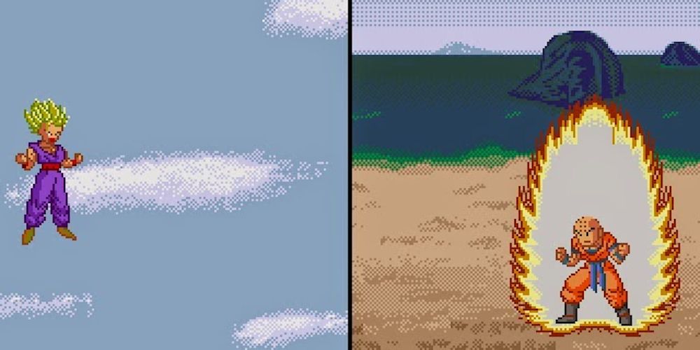 Dragon Ball Z Genesis Air Land Split Screen Fight