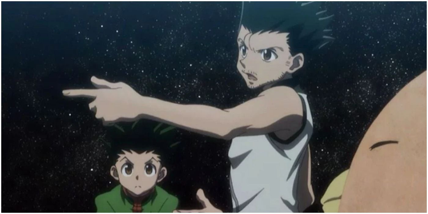 Gon Speaking With His Father