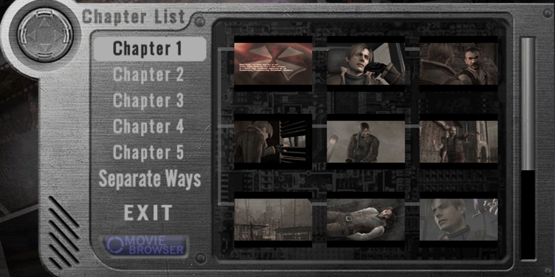 Resident Evil 4 Wii Movie Browser