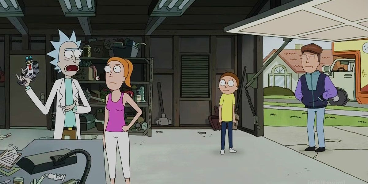 Jerry Smith Morty Smith Summer Smith And Rick Sanchez In Rick And Morty