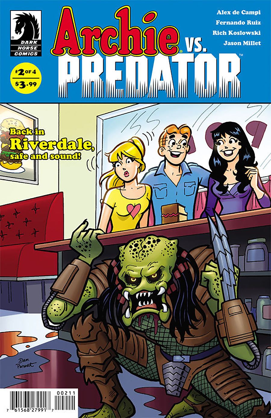 MAY 2015 NEW of 4 RIVERDALE vs EXTRATERRESTRIAL KILLER ARCHIE vs PREDATOR #2