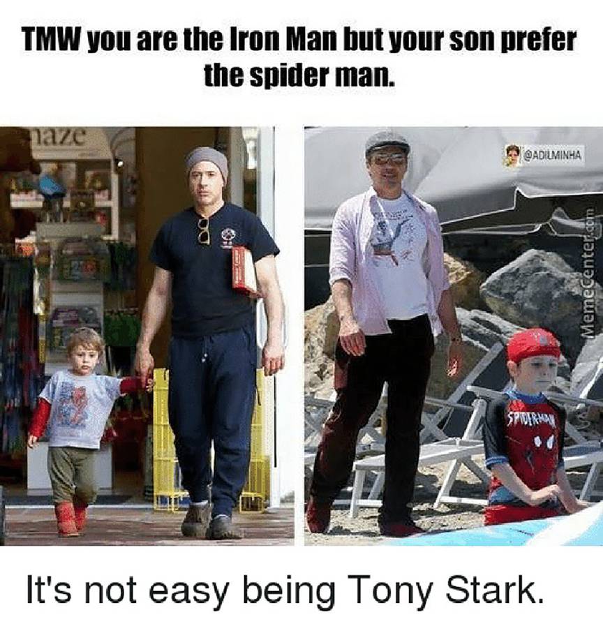 Iron Man Spider Man Son